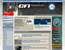 Tablet Screenshot of cfitrainer.net